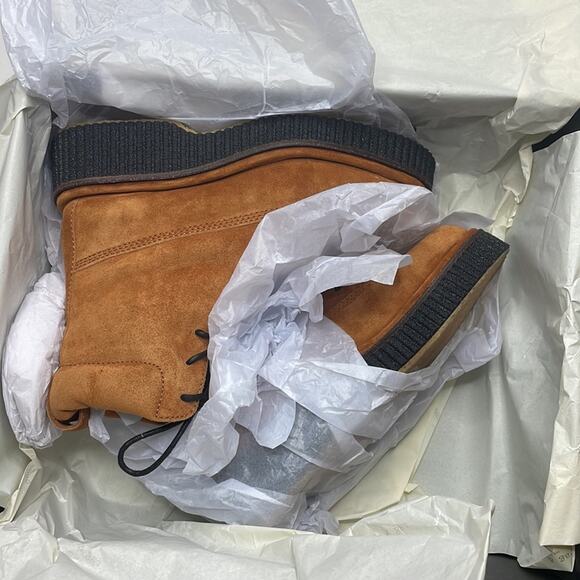 NWT rag and bone Sloane suede lace up boot with platform - Picture 12 of 13